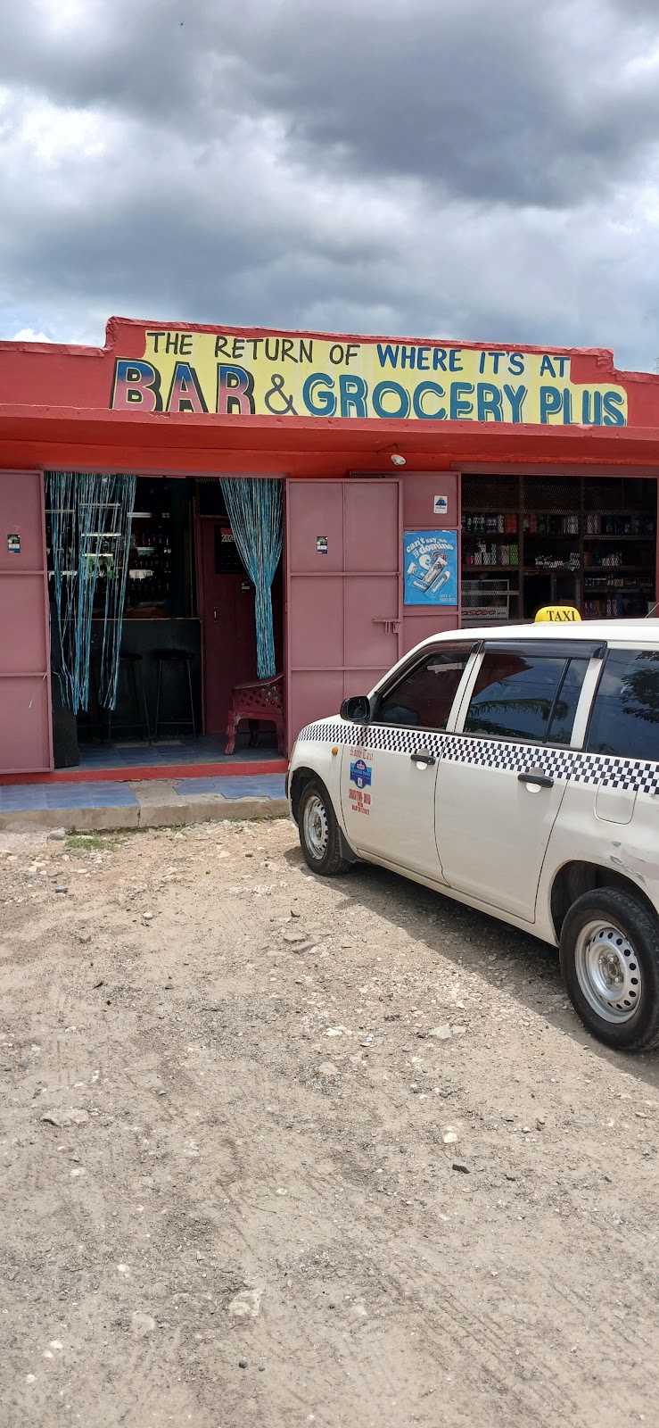 The return of where it's at bar and groceries plus photo